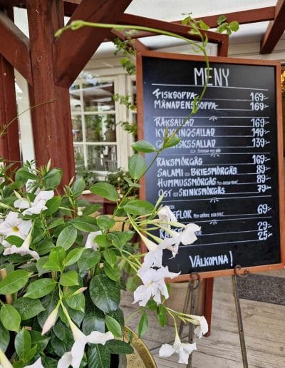 Vår uteservering | Bäsna Trädgård