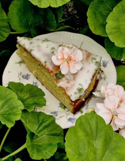 Pelargonkaka | Bäsna Trädgård